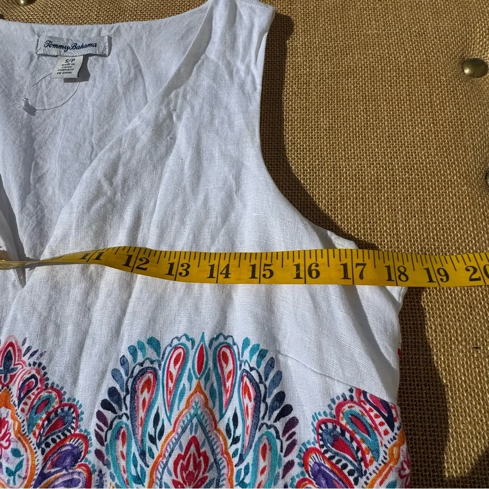 Tommy Bahama Women’s Brilliant Bazaar Shift Dress 100% Linen Size S - Picture 5 of 11